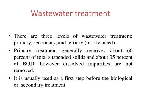 Ppt Biologicalsecondary Wastewater Treatment Powerpoint Presentation