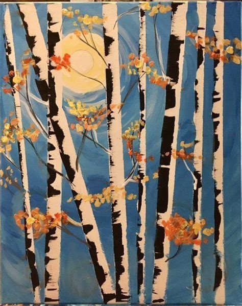 How To Paint Birch Trees Step By Step Painting Tutorial Tree