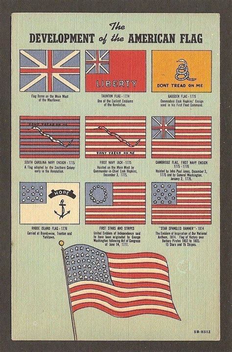 The American Flag Is Depicted In An Old Book With Many Different Colors