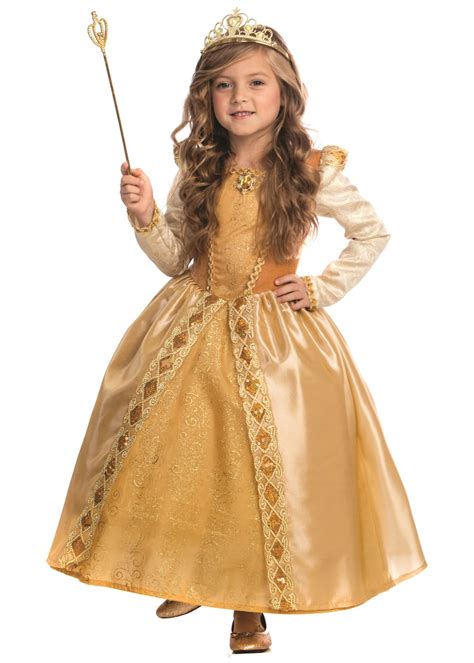 Majestic Golden Girl Princess Costume Princess Costumes