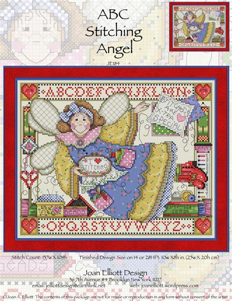 Abc Stitching Angel Joan Elliott Cross Stitch Pattern Stitchery X Press