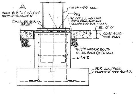 Typical Column Footing Detail Drawing In This Autocad File Download Riset