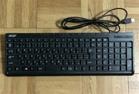 Acerの日本語キーボード Acer Desktop Keyboard Usb Black Sk 9621のレビュー ジグソー