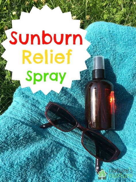 Homemade Sunburn Relief Spray Natures Nurture