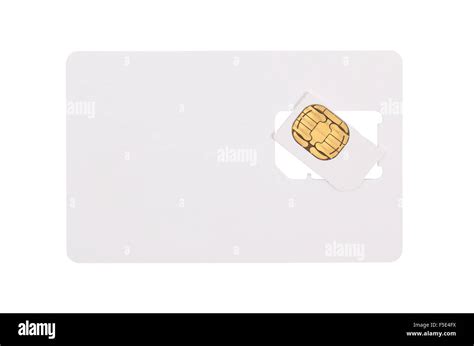 Blank Sim Card Isolated On A White Background Stock Photo Alamy