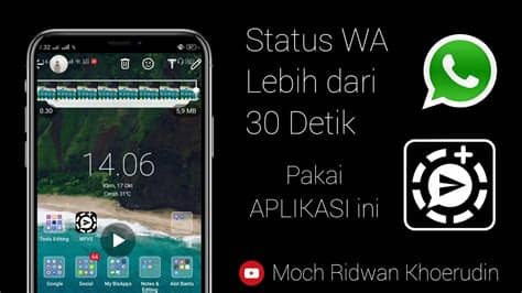 Status story di whatsapp akan tersedia selama 24 jam. CARA KIRIM STATUS WHATSAPP LEBIH DARI 30 DETIK - Pakai ...