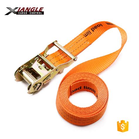 15 38mm Polyester Ratchet Straps Cargo Lashing Tie Downs Without Hooks