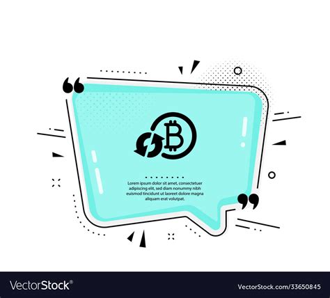 Bitcoin Icon Refresh Cryptocurrency Coin Sign Vector Image