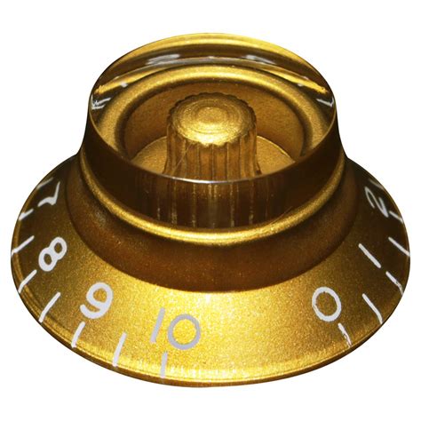 Aranyszínű kalap formájú potmétergomb metrikus KG-160 | Stageshop