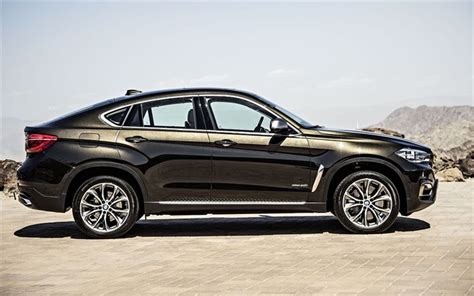 Download Wallpapers 2018 Bmw X6 4k Side View Brown Sporty Suv F16