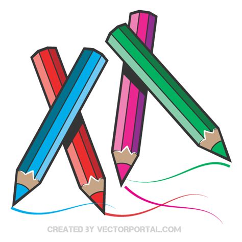Vector Color Pencils Download Free Vector Art Free Vectors