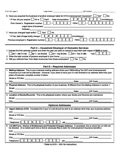 Department of labor new york,usa service name : Unemployment Insurance Form - New York Free Download
