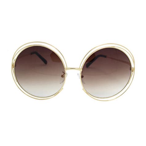 Retro Oversized Round Sunglasses The Fashion Lounge