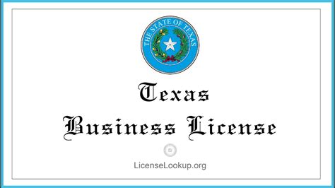 Texas Busines License What You Need To Get Started License Texas