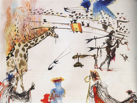 Salvador Dali Burning Giraffe 1966 Rmuseum