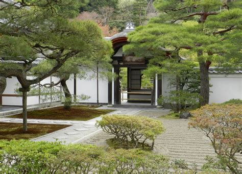 Zen Garden Rock Garden With Gate Entrance At Silver