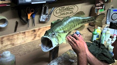 Largemouth Bass Taxidermy Airbrushing And Paint Schedule Youtube