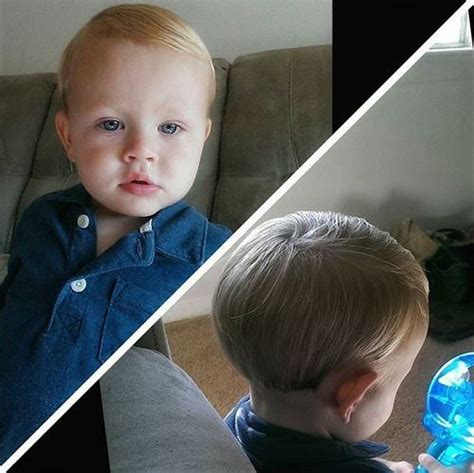 Babies with sleek and straight hair to the shoulder look very cute. 23 Cutest Haircuts for Your Baby Boy | Styles Weekly