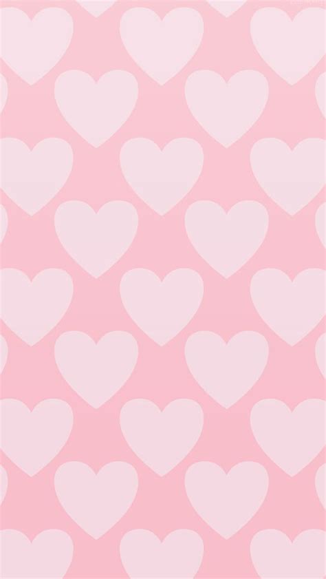 Pink On Pink Pastel Hearts Iphone Wallpaper Phone Background Lock