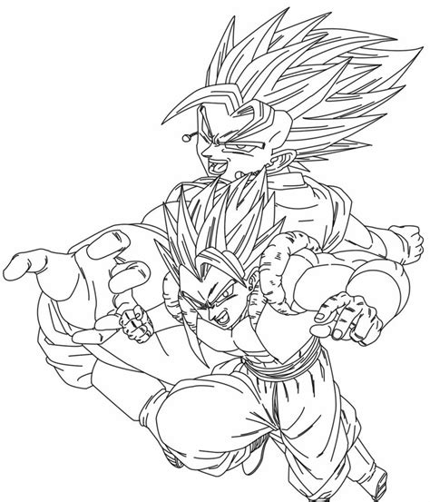 Vegito Coloring Pages At Getdrawings Free Download