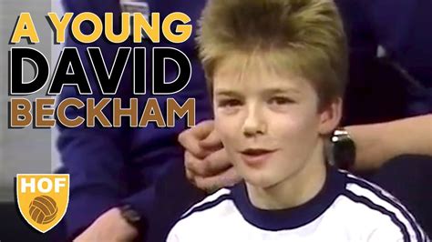 The fans who love him has named david as the hair fashion guru. A Young DAVID BECKHAM TV Appearance! History Of Football ...