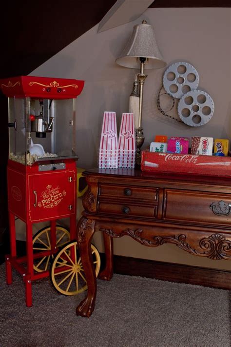 Home theater decor items are a wonderful and inexpensive way to bring a little bit of hollywood into the theater. Our DIY Home Theater - Perfectly Imperfect™ Blog | Theater ...