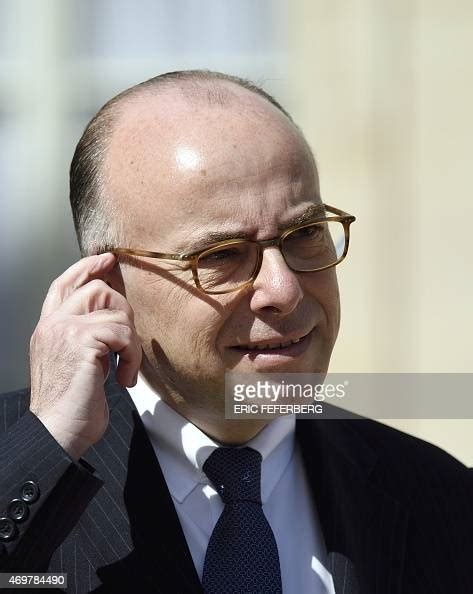 French Interior Minister Bernard Cazeneuve Leaves The Elysee Palace