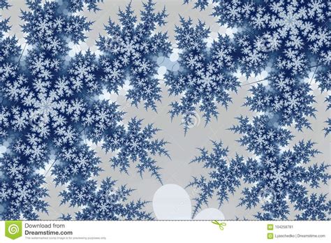Fractal Image Snowflakes Stock Illustration Illustration Of Shape