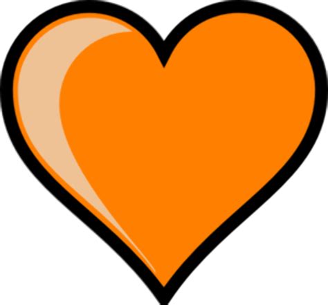 Download High Quality Orange Clipart Heart Transparent Png Images Art