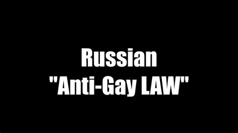 Npr Russian Anti Gay Law Youtube