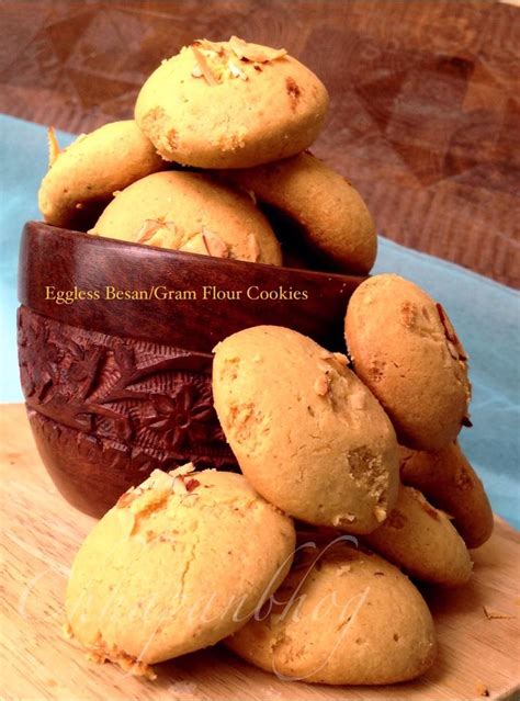 Eggless Besan Gram Flour Cookies Foodwhirl