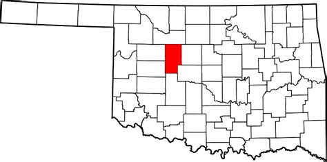 Filemap Of Oklahoma Highlighting Blaine Countysvg Wikipedia