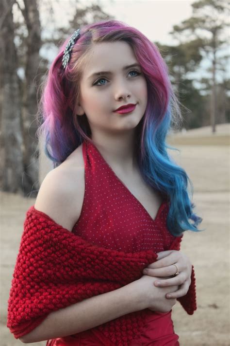 My Stunning 11 Year Old Colorful Hair Tween Girl 1940s Inspired