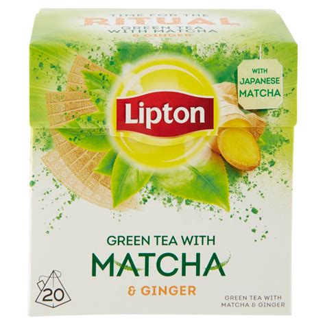 Lipton Green Tea With Matcha And Ginger 20 Filtri Supermercato24