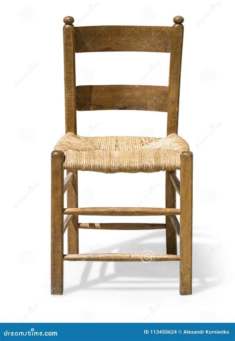 Wooden Chair Isolated Stock Photo Image Of Elegant 113450624
