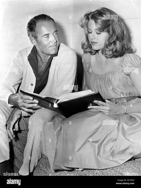 Tall Story Henry Fonda Visiting Daughter Jane Fonda On Set 1960