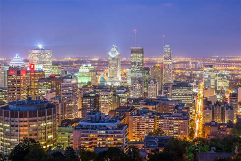 Bright Montreal Night Downtown Montréal Montreal Quebec Flickr