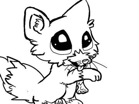 Cute Baby Fox Coloring Page And Print Online Coloring Coloring Home