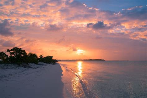 Hd Wallpaper Maldives Seascape Landscape Dusk Dawn Sunrise