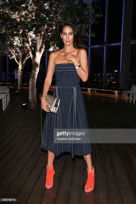 Lindy Klim Attends The Dion Lee Show At Mercedes Benz Fashion Week