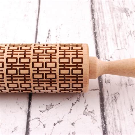 Spirals Embossing Rolling Pin Laser Engraved Rolling Pin Etsy Canada
