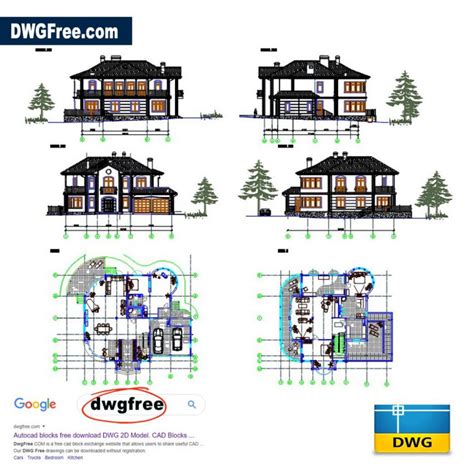 Villa Details Files Dwg Drawing Free Cad For Architect In Autocad