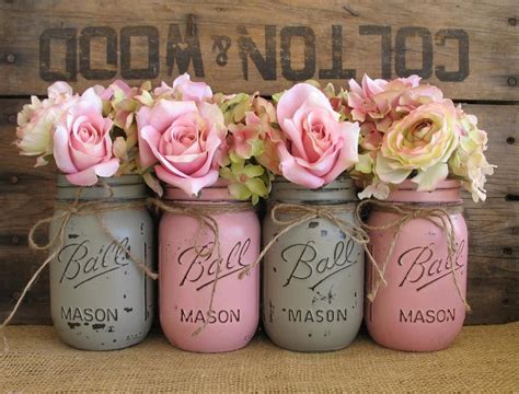 Image 0 Pink Mason Jars Vintage Mason Jars Mason Jar Flowers Flower