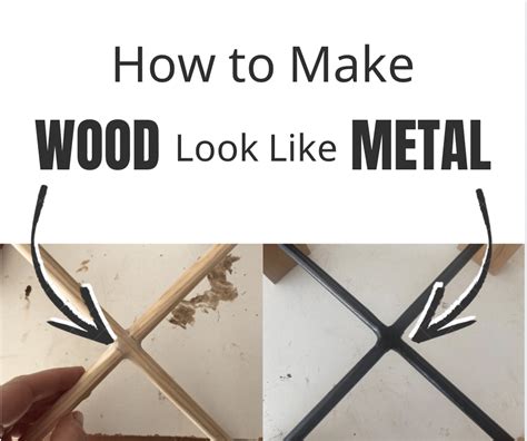 Simple Way To Make Wood Look Like Black Metal The Accent Piece
