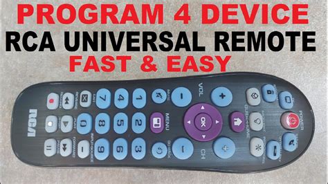 Rca Universal Remote Crcr414bhe Programming With Tv Youtube