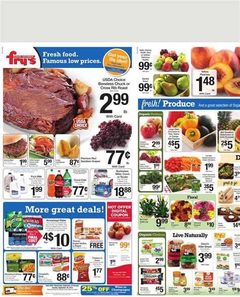 Download current fry's food weekly ad, circular, special and sunday flyers. Frys Weekly Ad Sep 23 - Sep 29 2015