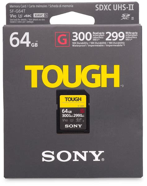 Sony Tough Sf G Series 300mbs 64gb Sdxc Uhs Ii V90 Memory Card Review