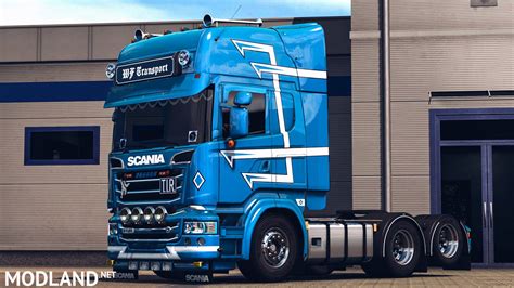Danish Style Changeable Metallic Skin For Freds Scania 137 Ets 2