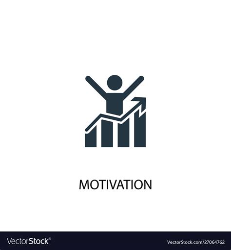 Motivation Icon Simple Element Royalty Free Vector Image