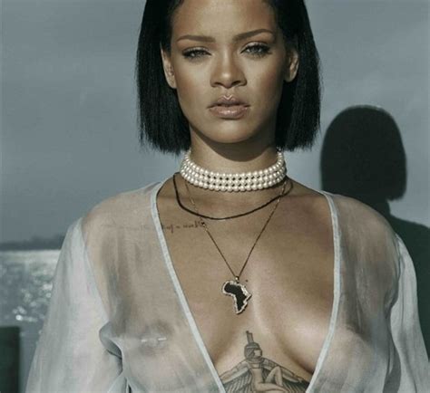 Rihannas Boobs In Needed Me Music Video